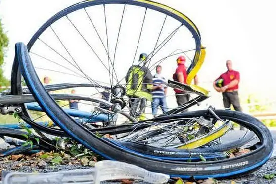 Un incidente nel quale è rimasto coinvolto un ciclista. Immagine simbolo
