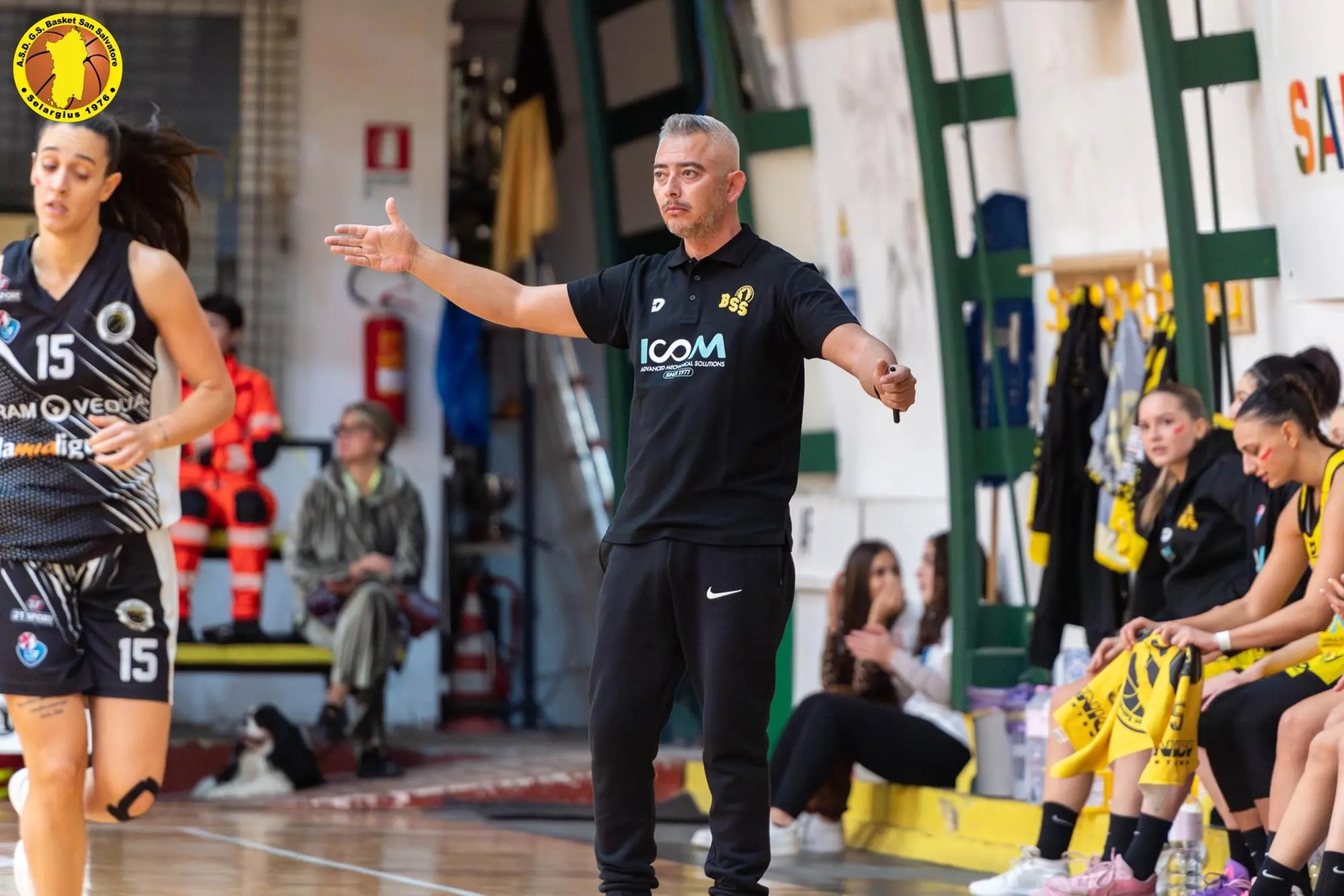 Vasilis Maslarinos, coach del San Salvatore (foto Cicotto)