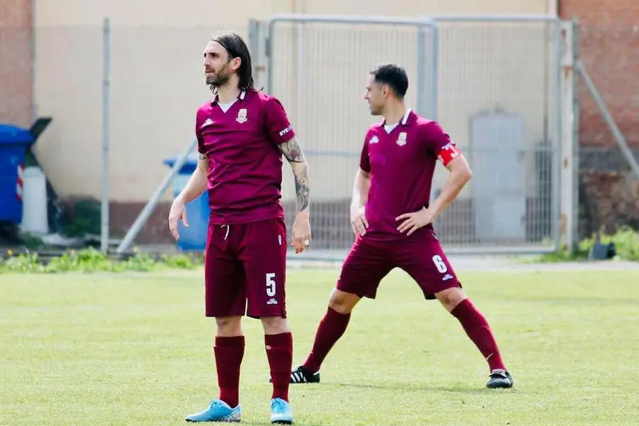 Nicola Lai e Gabriele Pancotto giocatori di esperienza del Selargius (foto Andrea Serreli)