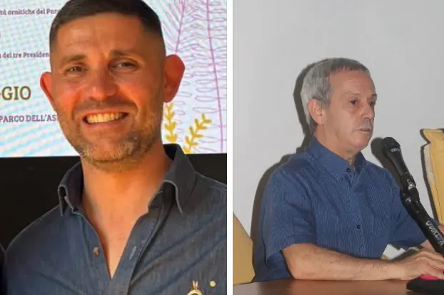 I presidenti dei Parchi Asinara e Geominerario, Mureddu e Curreli (foto concessa)