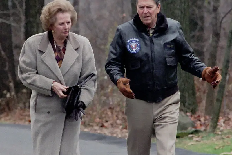 Reagan e Margaret Thatcher, i due alfieri del neoliberismo negli anni '80
