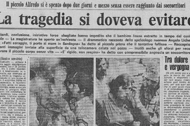 La tragedia del pozzo di Vermicino 36 anni fa moriva Alfredino