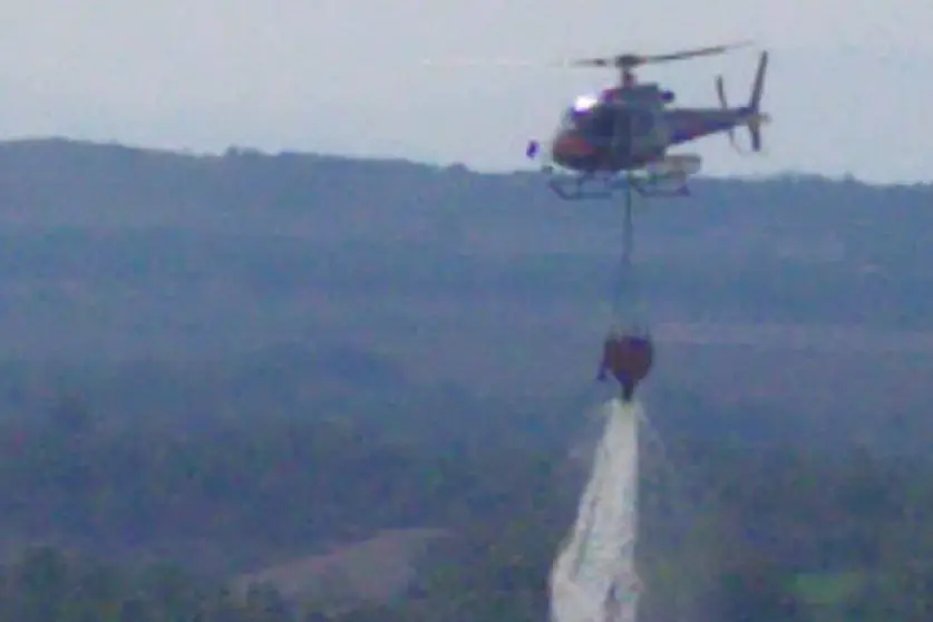 L'elicottero (foto L'Unione Sarda - Sirigu)