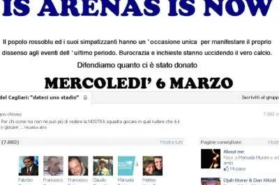 La pagina Facebook da cui è stata lanciata l'iniziativa