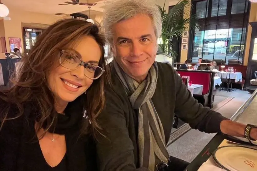 Elena Sofia Ricci e Stefano Mainetti (foto Instagram)