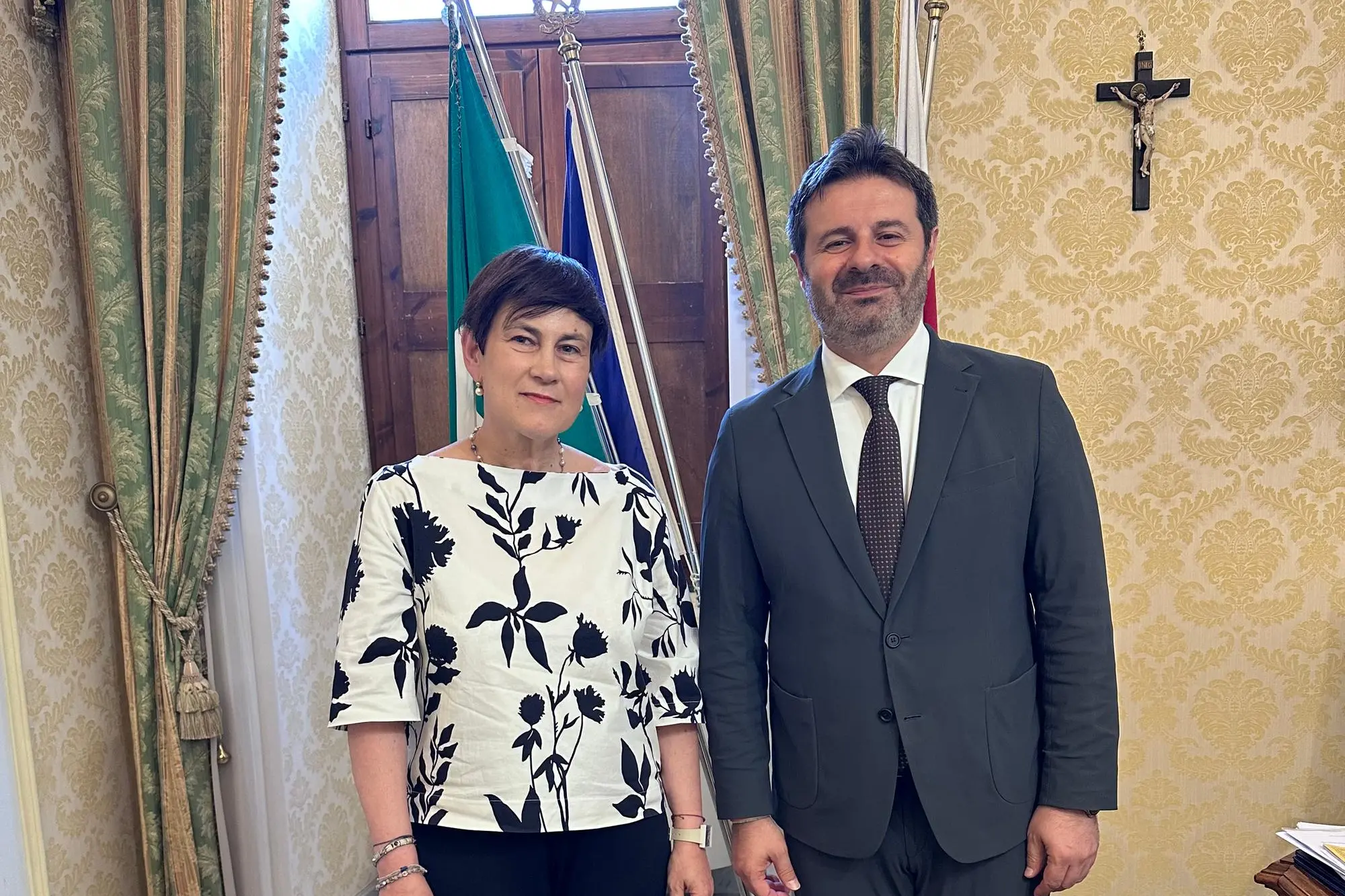 Prefetto Carla Di Quattro e sindaco Giuseppe Mascia