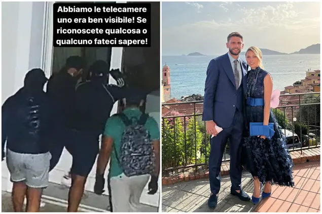 Berardi, ladri in casa dei suoceri. La moglie pubblica le immagini sui social (foto da Instagram @FrancescaFantuzzi)