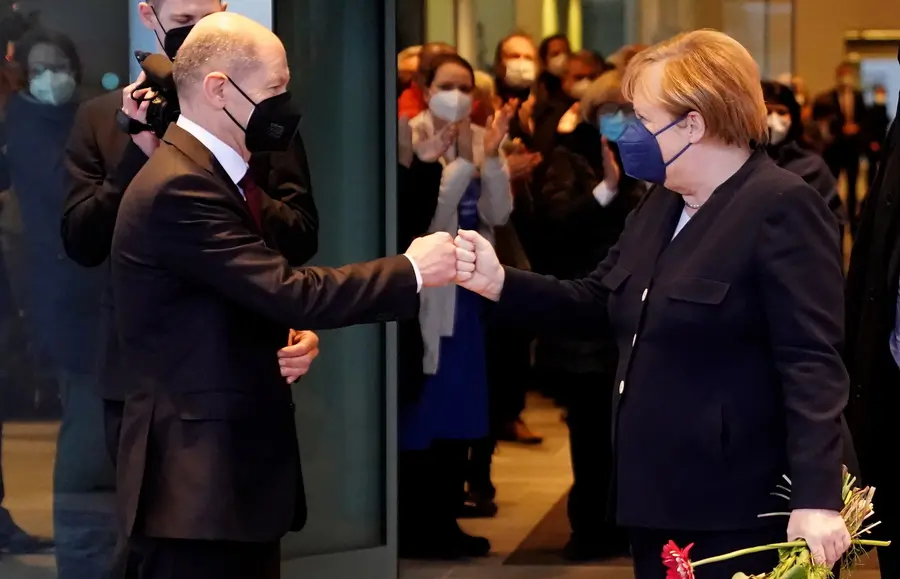 Angela Merkel e Olaf Scholz (Ansa)