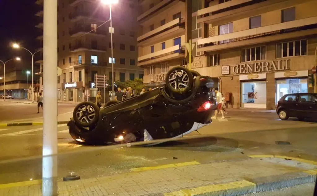 L'incidente in viale Diaz