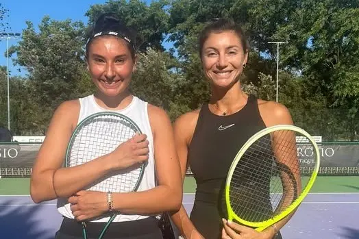 La vincitrice del singolare femminile Roberta Sechi e la finalista Corinna Dentoni