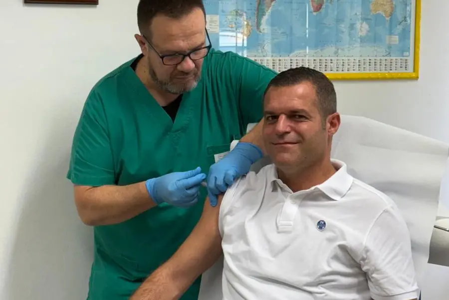 Il sindaco Cacciotto (foto concessa da Asl)