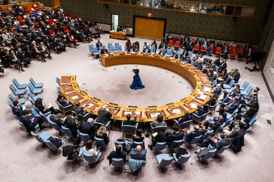 Il Consiglio di Sicurezza Onu (Ansa)