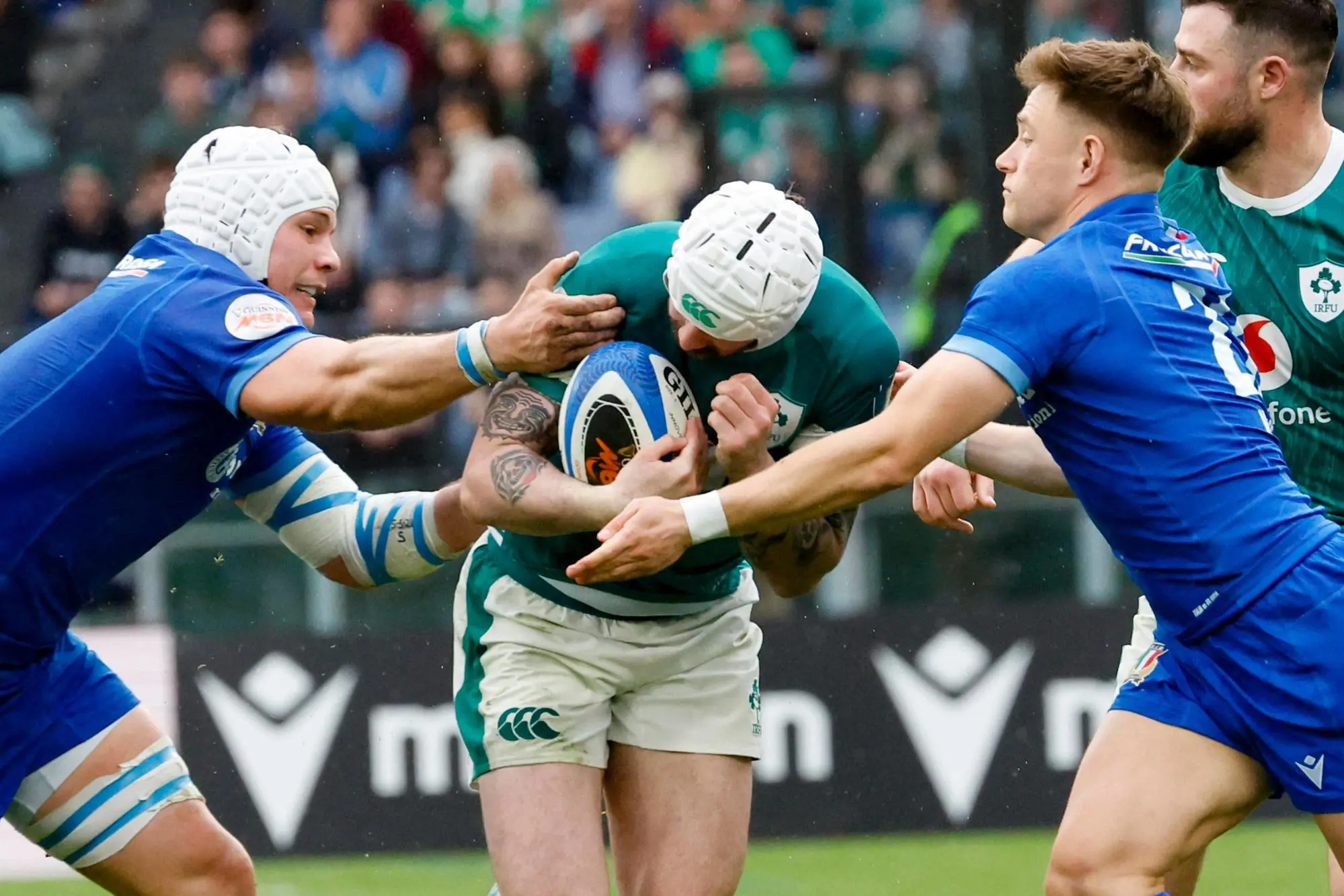 Una gara di rugby (Ansa)
