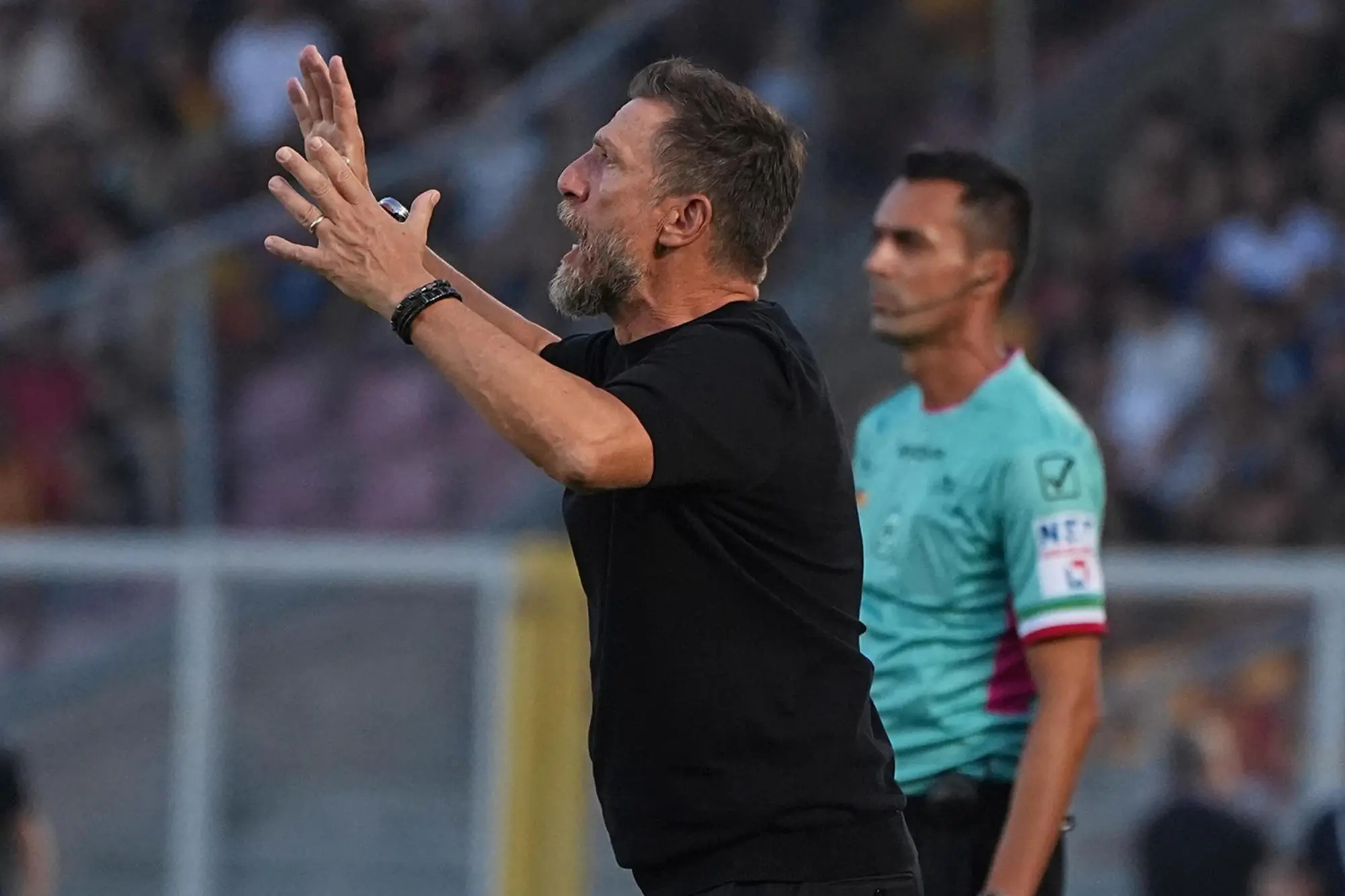 Eusebio Di Francesco, allenatore del Lecce (foto Ansa)