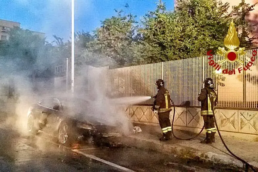 I vigili del fuoco in azione