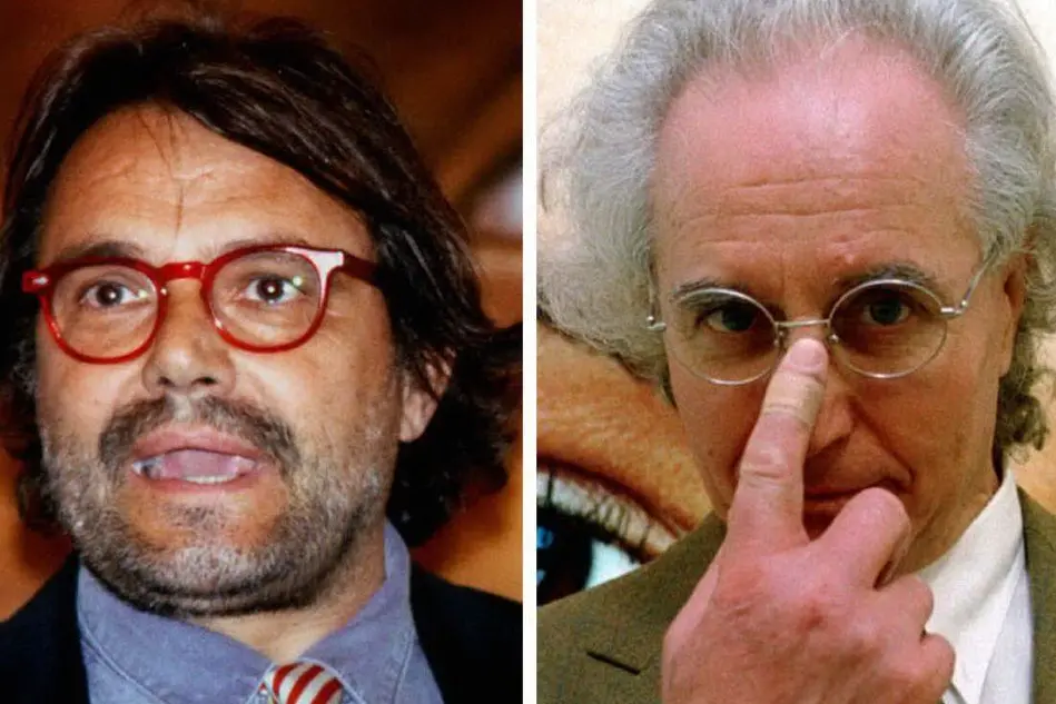 Oliviero Toscani (a sinistra) e Luciano Benetton (a destra) - Foto Ansa
