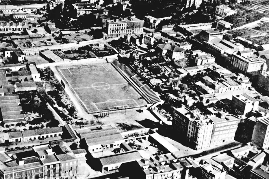 Il vecchio campo di via Pola a Cagliari (Foto Wikipedia)