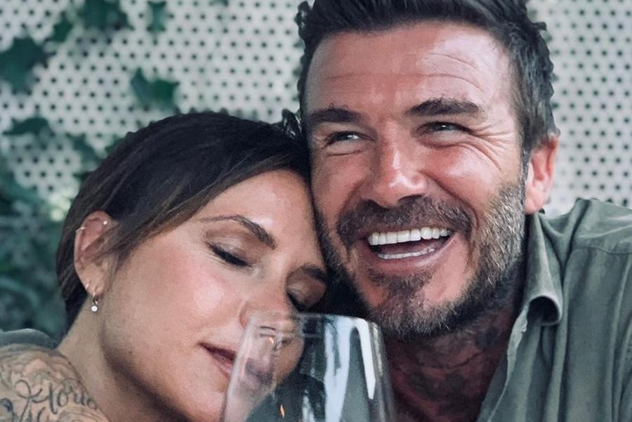 Victoria Adams e David Beckham (foto Instagram)