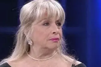 Gabriella Previtera da Massimo Giletti in tv (foto da frame video)
