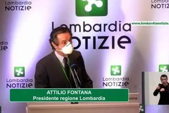 Il governatore Attilio Fontana