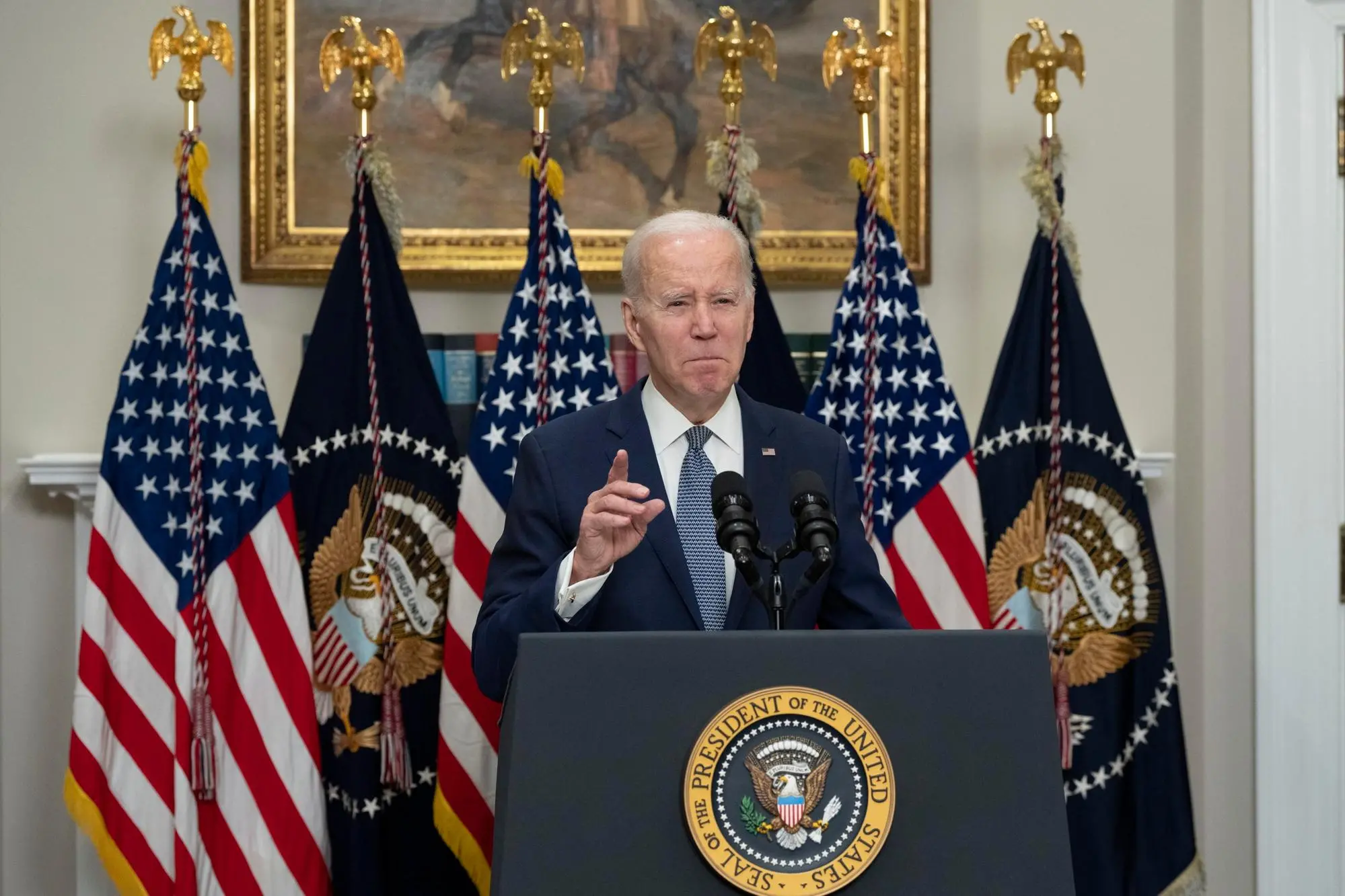Il presidente americano Joe Biden (Ansa/Epa)