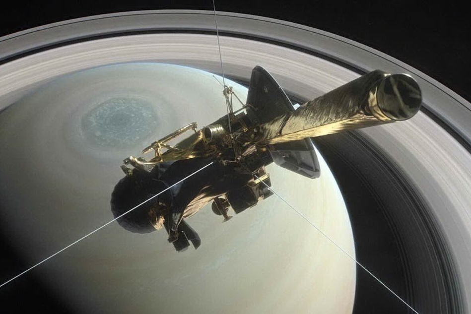 La sonda Cassini in un'illustazione della Nasa