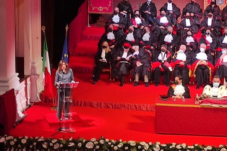 La presidente del Senato\u00A0Maria Elisabetta Alberti Casellati all'Università di Sassari (foto G. Marras)