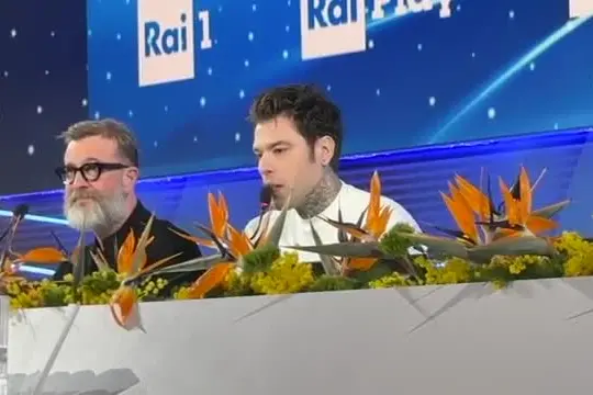 Sanremo, Fedez: Masini mi calma parlandomi di calcio prima di entrare