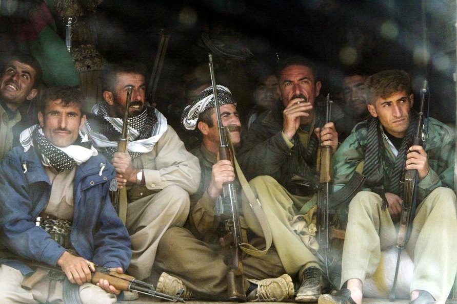 Combattenti Peshmerga (Ansa)