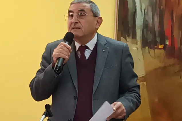 Il presidente Ordine dei medici Nicola Addis durante il suo intervento odierno (foto Tellini)
