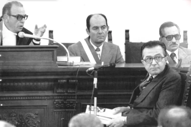 Giulio Andreotti depone al processo sulla strage