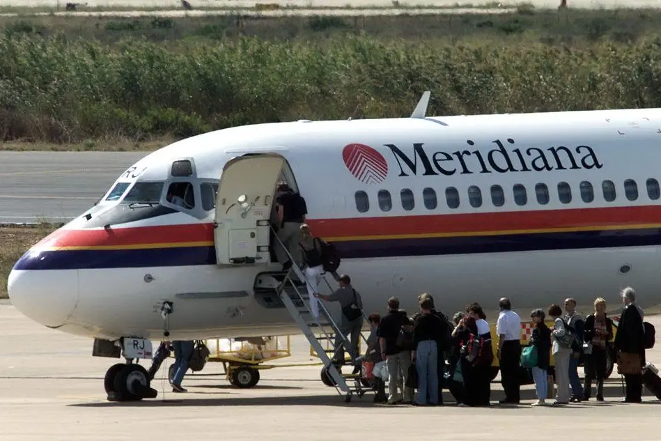 Un aereo Meridiana