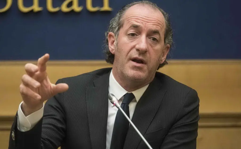 Il governatore veneto Luca Zaia