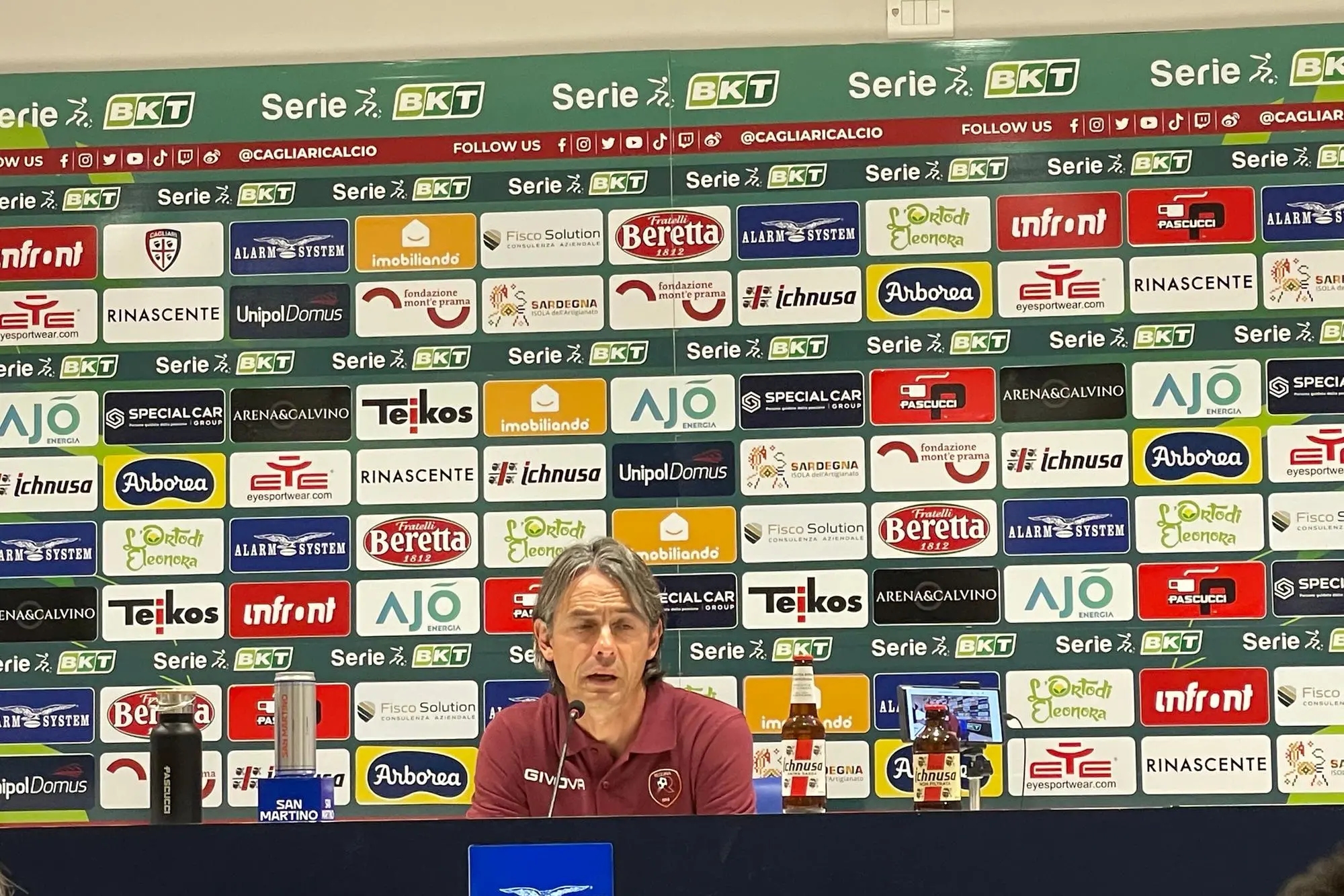 Filippo Inzaghi, allenatore della Reggina atteso dallo scontro diretto con la Ternana (foto Spignesi)