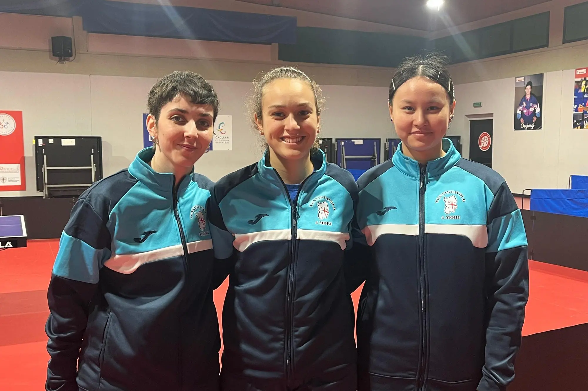 Una formazione del Quattro Mori, da sin. Tania Plaian, Miriam Carnovale, Ma Hengyu (Foto M.C.)