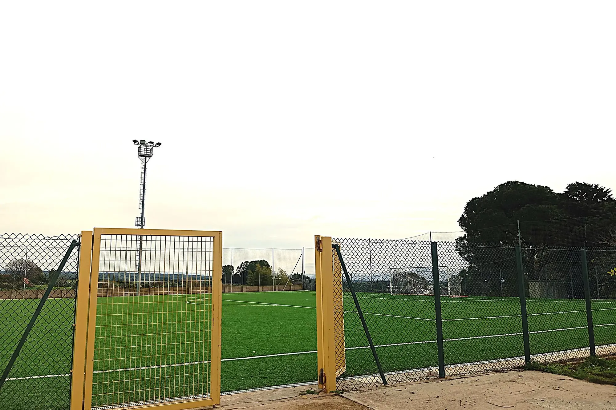 Bonarcado, campo di calcio (foto Pintus)