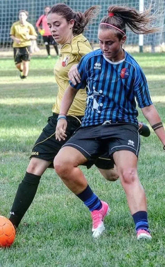 La centrocampista Orsini con la maglia del Pisa