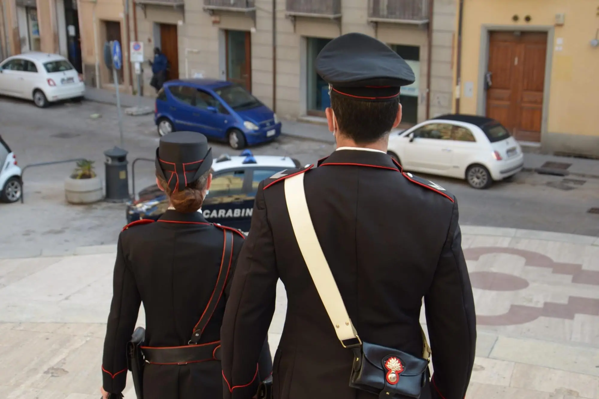 Militari in servizio (foto carabinieri)