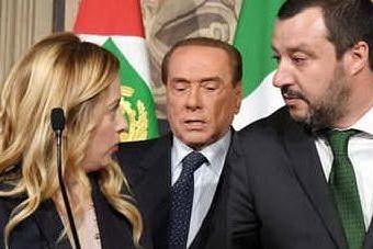 Meloni, Berlusconi e Salvini