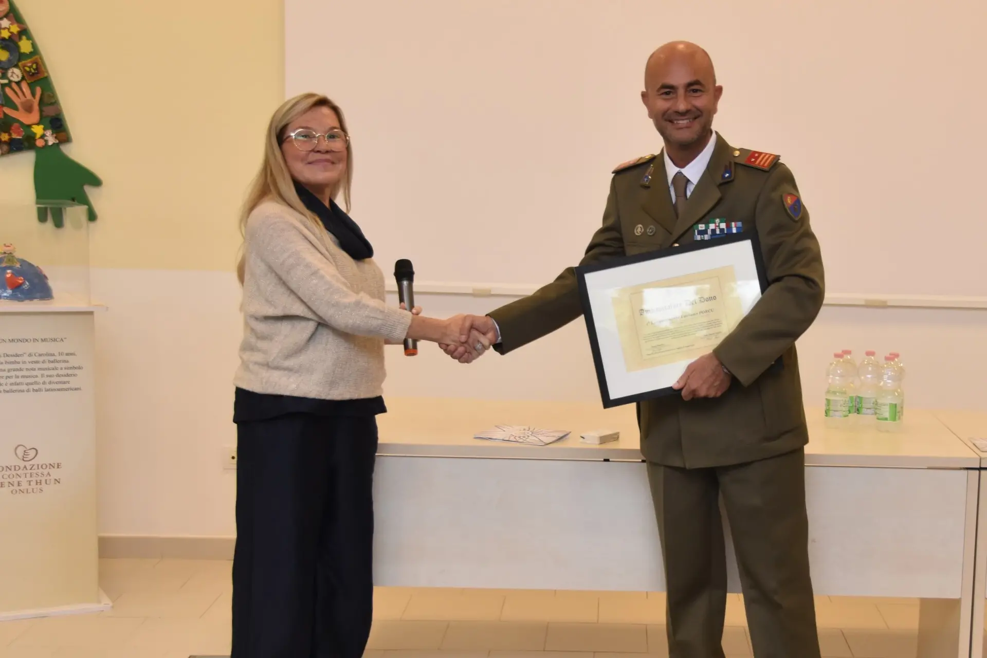 Il momento del conferimento del titolo