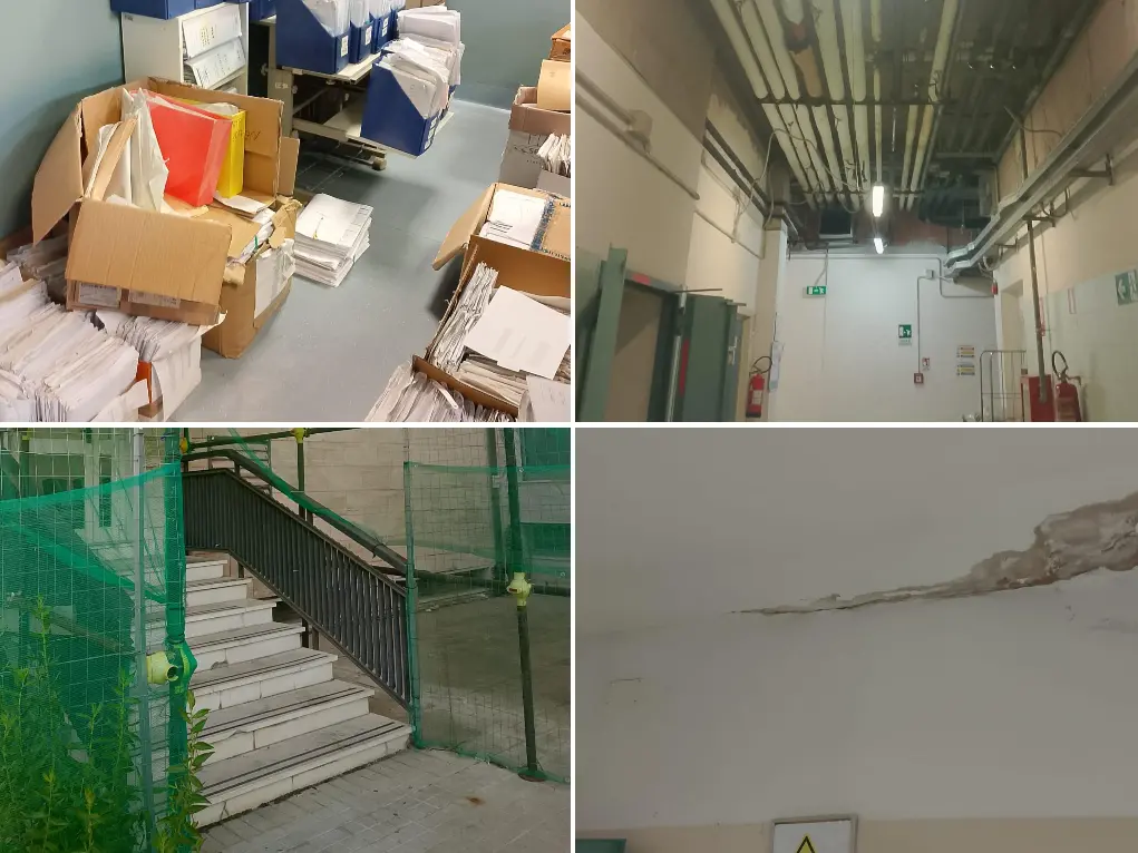 «Muffa, rischio incendi e privacy violata»: la denuncia della Fials sul Microcitemico