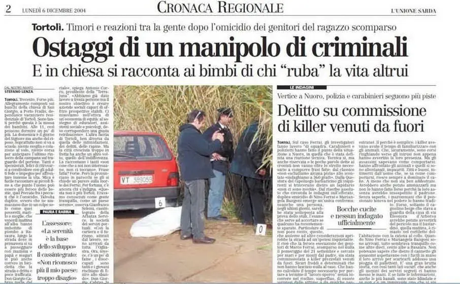 Gli sviluppi della vicenda su L'Unione Sarda
