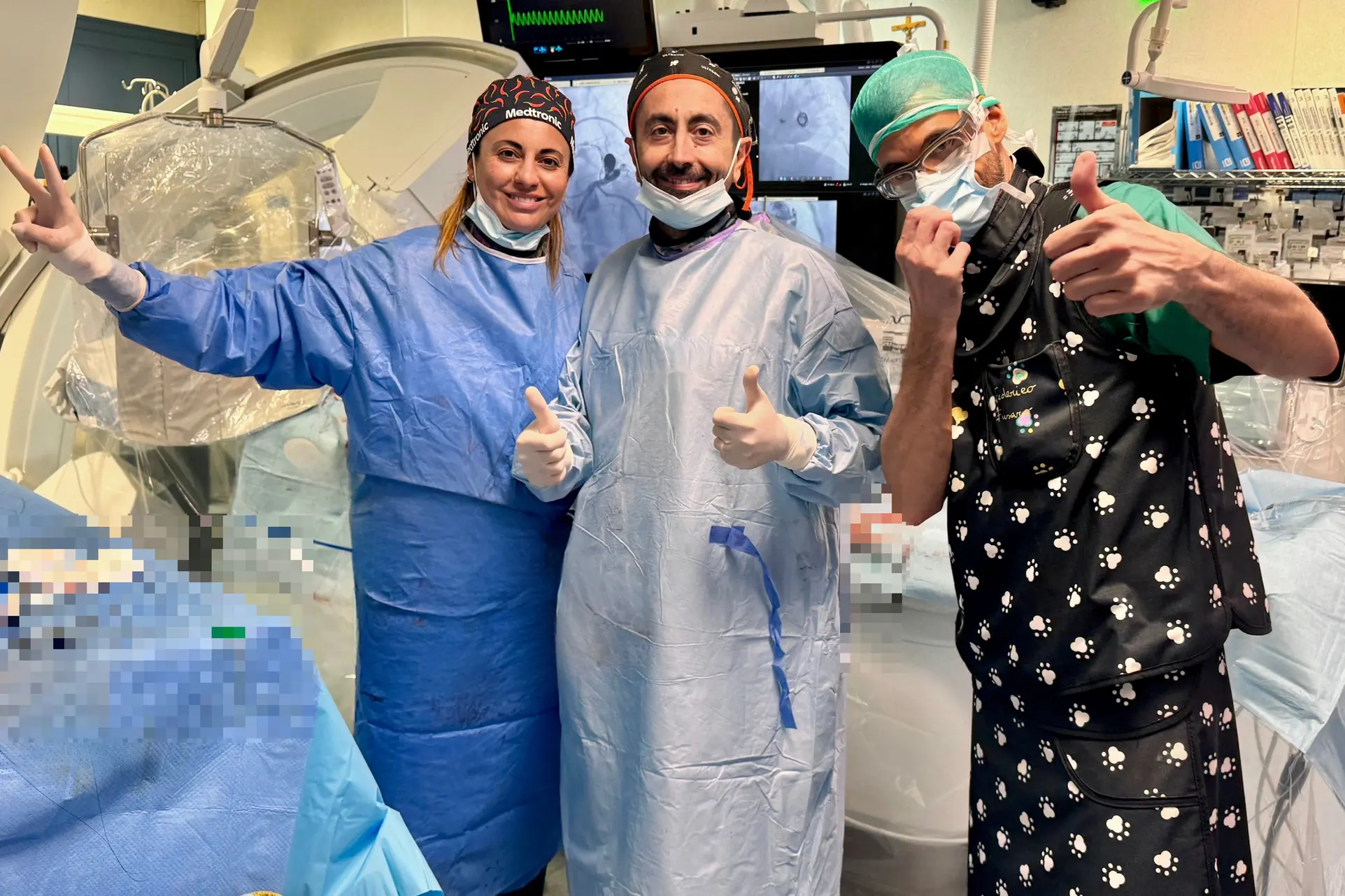 I medici che hanno eseguito l'operazione