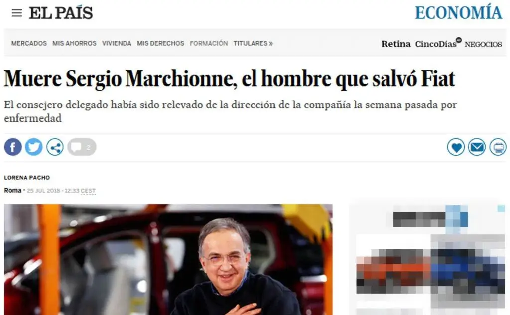 Lo spagnolo \"El Pais\"