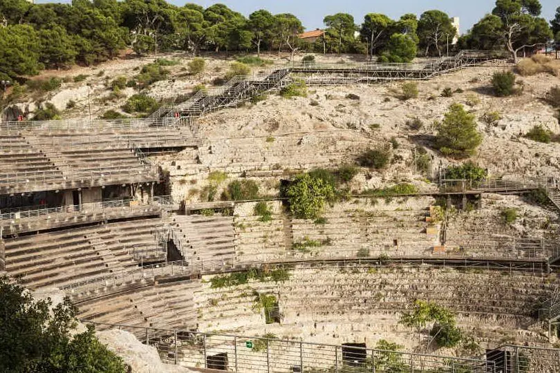 L'anfiteatro romano a Cagliari (foto archivio L'Unione Sarda)