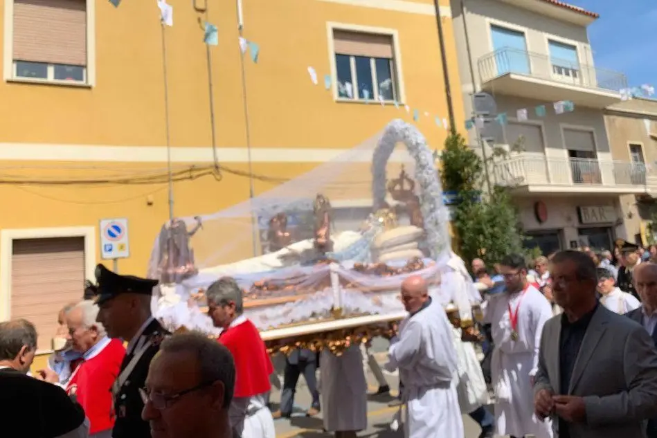 La processione dello scorso anno (L'Unione Sarda)