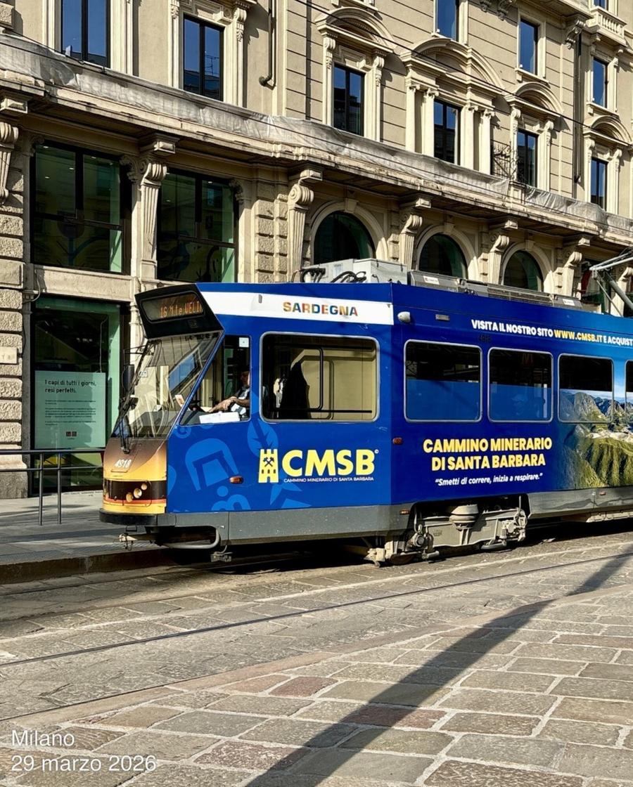 Il Cammino di Santa Barbara in vetrina su tram e autobus