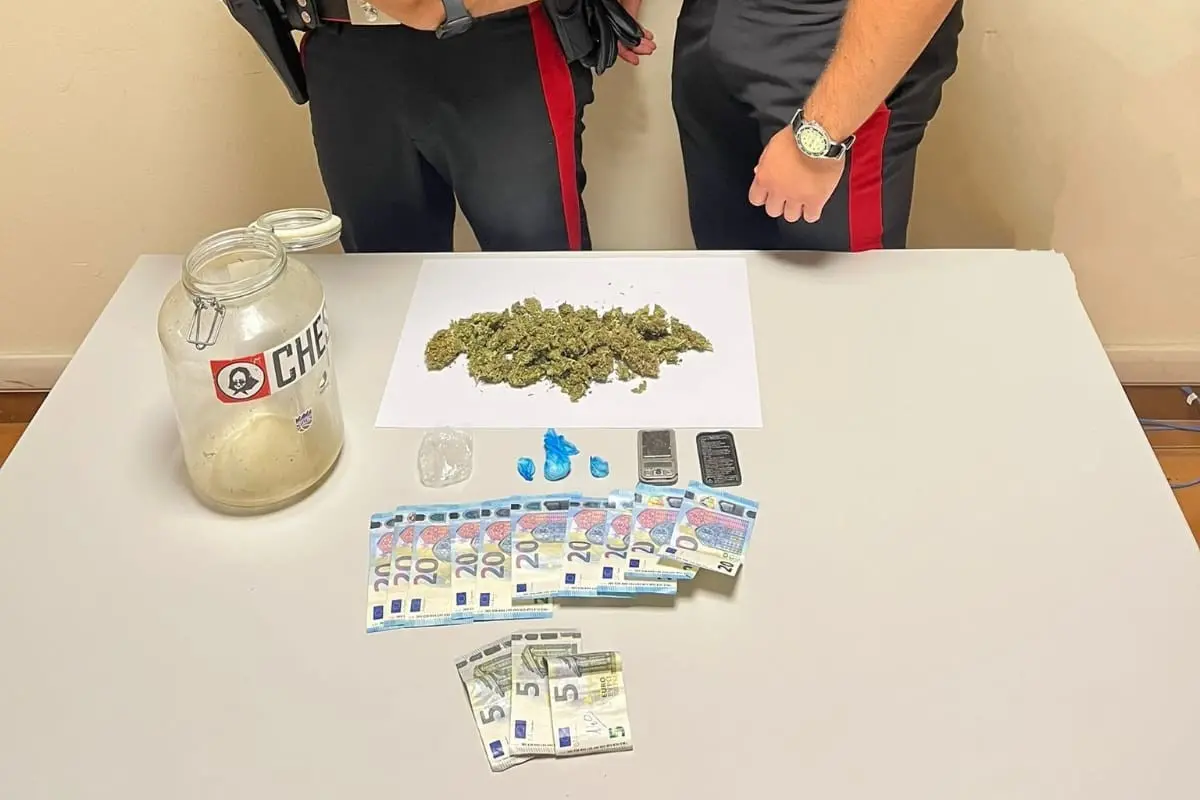 La droga sequestrata