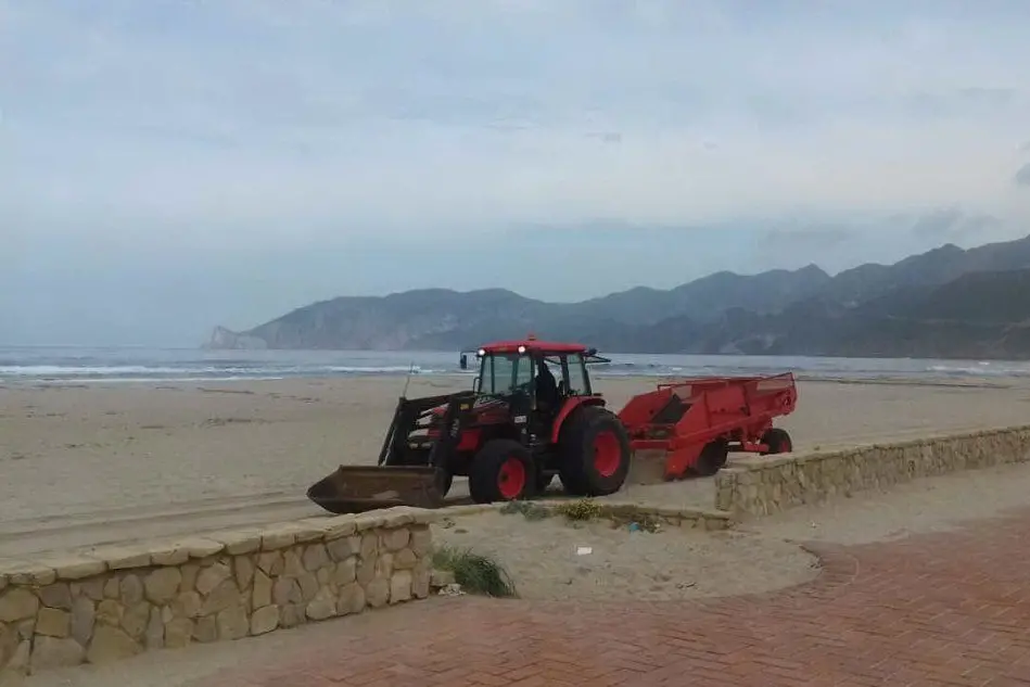 La pulizia della spiaggia