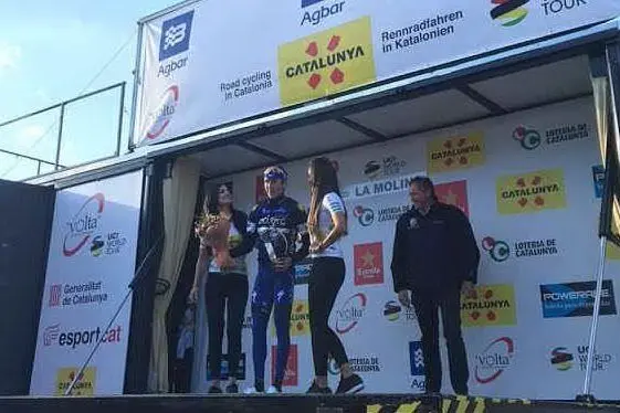 Daniel Martin (Etixx-QuickStep) sul podio
